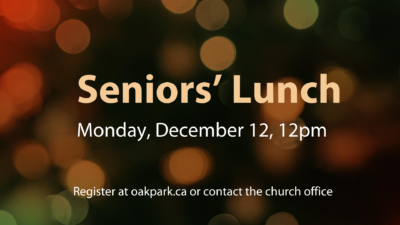 Seniors Lunch Website