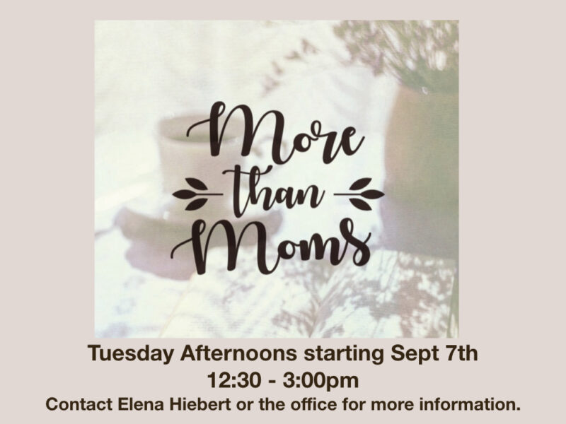 More than Moms Tuesdays 09 2021